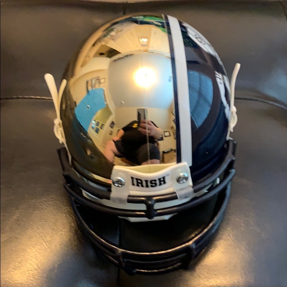 Notre Dame 2012 Shamrock series mini helmet